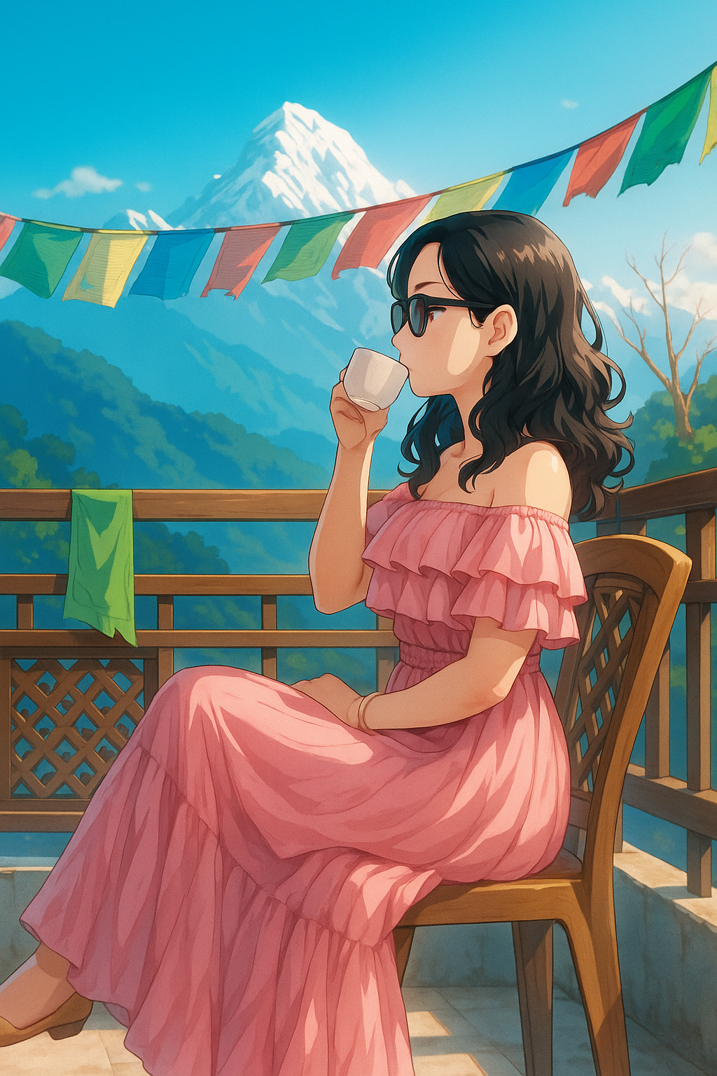 Poonam Karki - Professional illustration with Nepali heritage